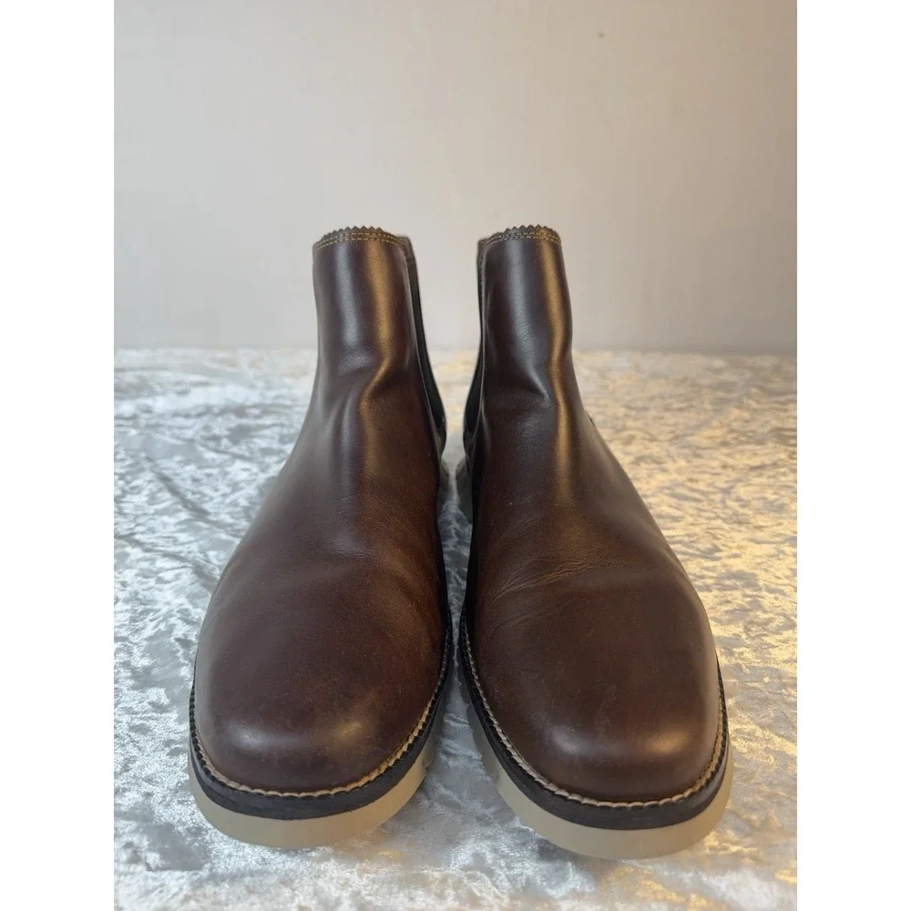 Cole Haan ZERØGRAND Waterproof Chelsea Boots Brown Leather Men's 12M C30164